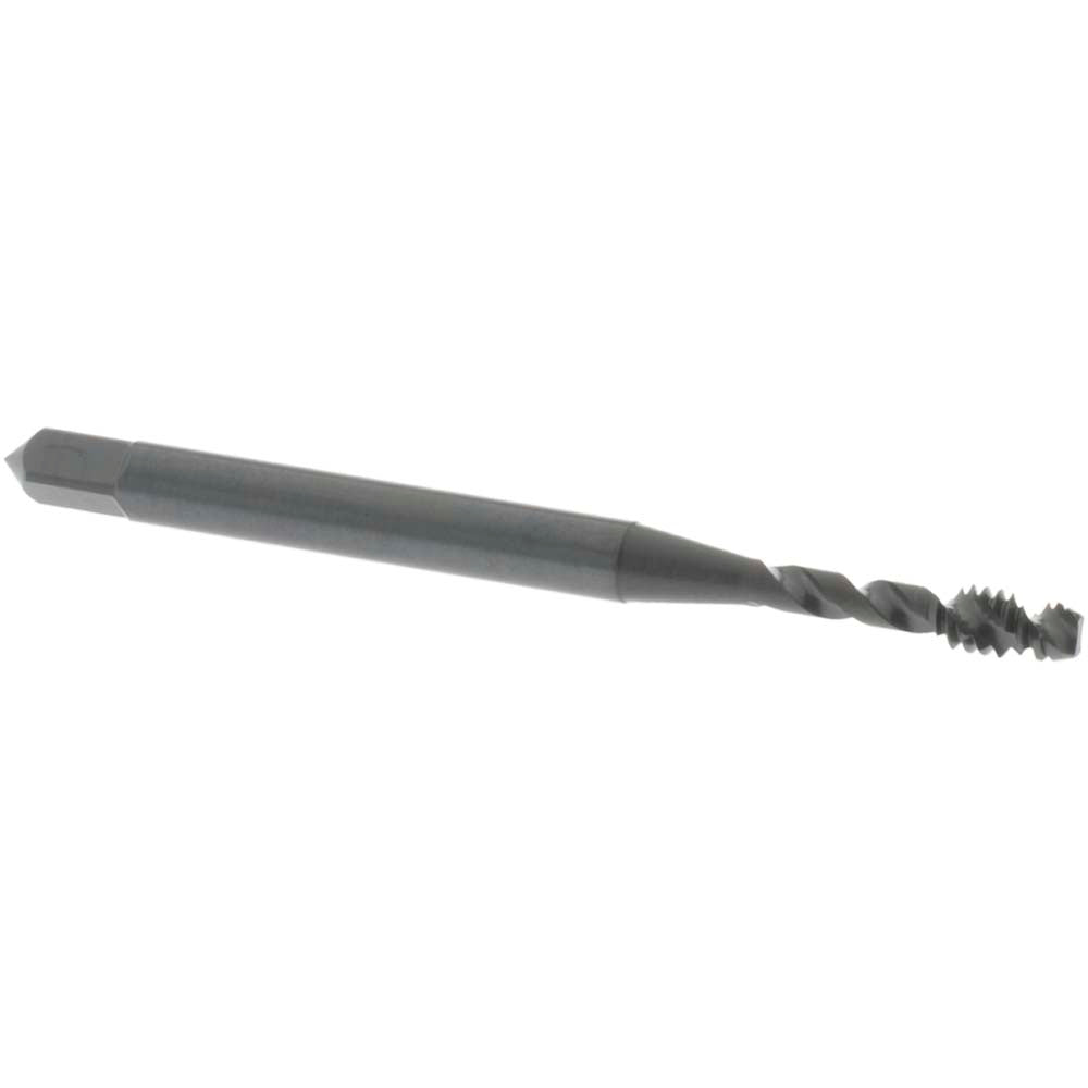 OSG 1748001 Spiral Flute Tap: #4-40 UNC, 2 Flutes, Modified Bottoming, Vanadium High Speed Steel, Oxide Coated