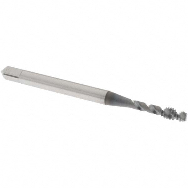 OSG 1763908 Spiral Flute Tap: #4-40 UNC, 2 Flutes, Modified Bottoming, 2B Class of Fit, Vanadium High Speed Steel, TICN Coated