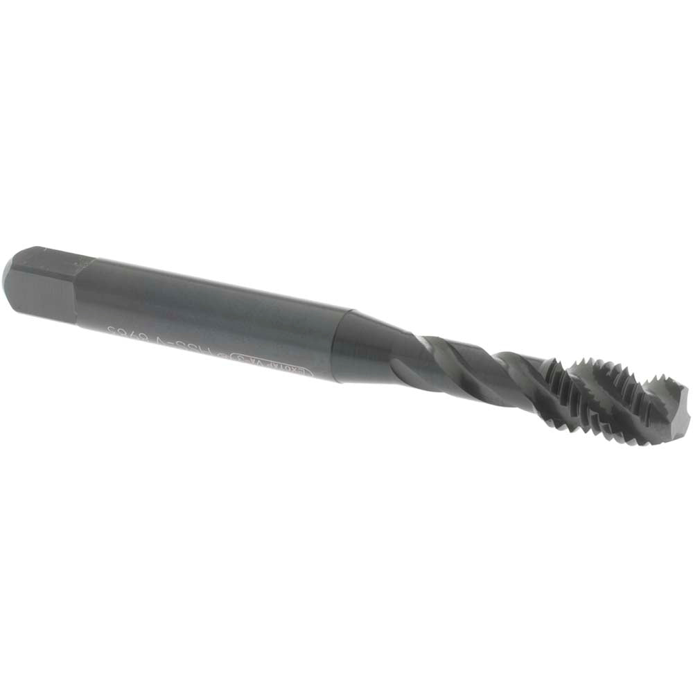 OSG 1763701 Spiral Flute Tap: 1/4-28 UNF, 3 Flutes, Modified Bottoming, 2B Class of Fit, Vanadium High Speed Steel, Oxide Coated