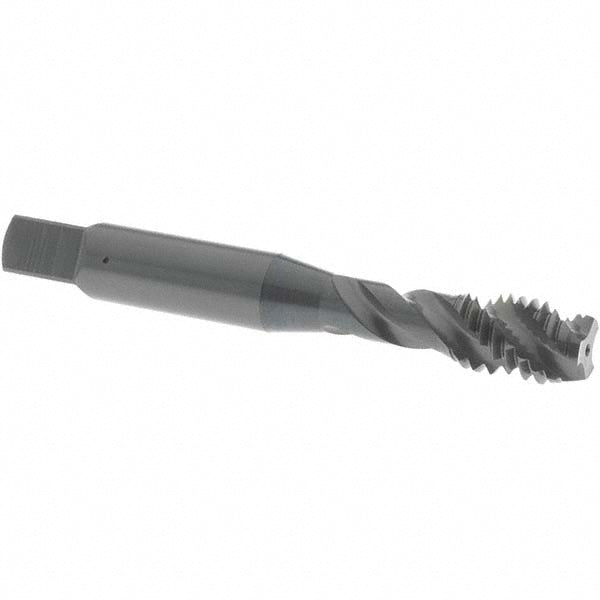 OSG 1761801 Spiral Flute Tap: 3/8-16 UNC, 3 Flutes, Modified Bottoming, 2B Class of Fit, Vanadium High Speed Steel, Oxide Coated