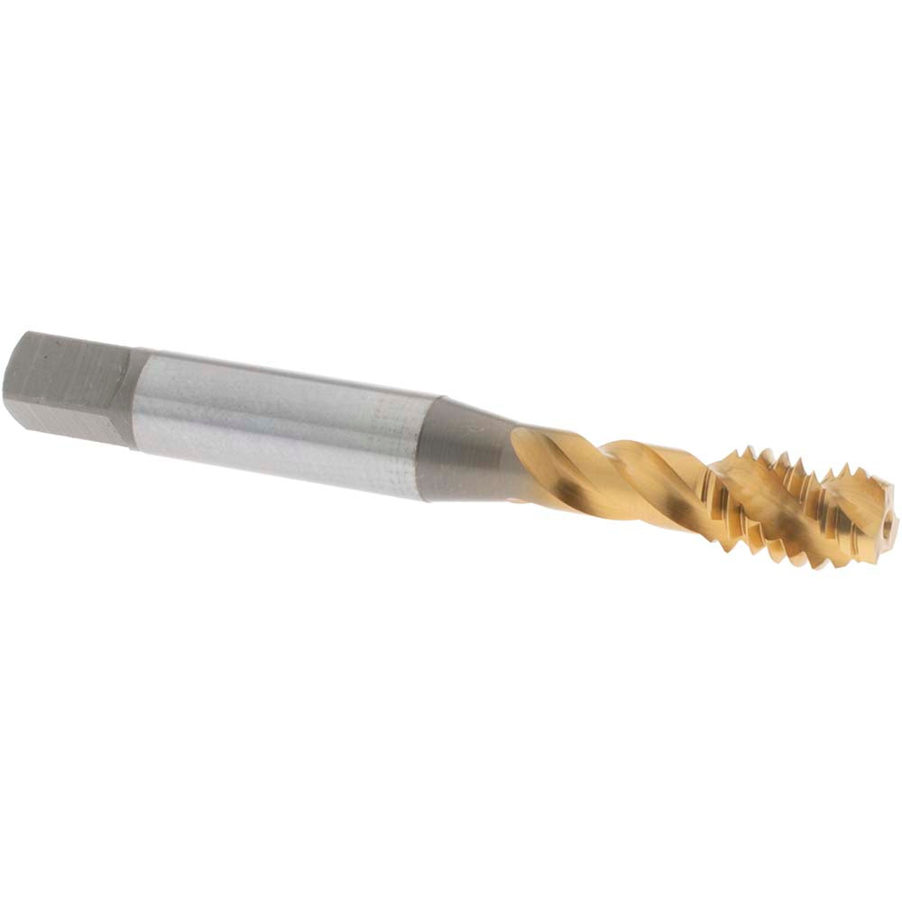 OSG 1732805 Spiral Flute Tap: 5/16-18 UNC, 3 Flutes, Modified Bottoming, 3B Class of Fit, Vanadium High Speed Steel, TIN Coated