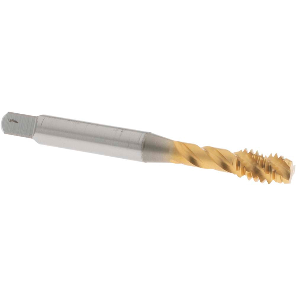 OSG 1732605 Spiral Flute Tap: 1/4-20 UNC, 3 Flutes, Modified Bottoming, 3B Class of Fit, Vanadium High Speed Steel, TIN Coated