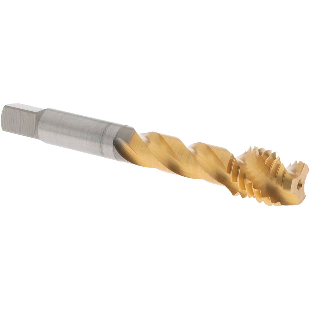 OSG 1733405 Spiral Flute Tap: 1/2-13 UNC, 3 Flutes, Modified Bottoming, 3B Class of Fit, Vanadium High Speed Steel, TIN Coated