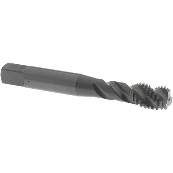 OSG 1756501 Spiral Flute Tap: M10x1.50 Metric Coarse, 3 Flutes, Bottoming, 6H Class of Fit, Vanadium High Speed Steel, Oxide Coated