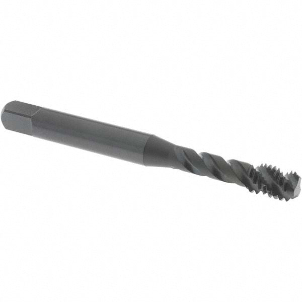 OSG 1755901 Spiral Flute Tap: M6x1.00 Metric Coarse, 3 Flutes, Bottoming, 6H Class of Fit, Vanadium High Speed Steel, Oxide Coated