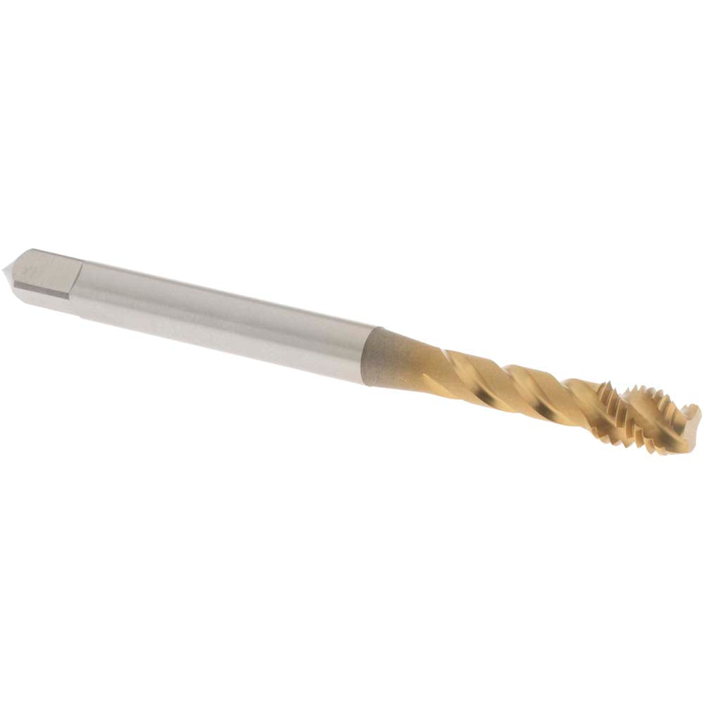 OSG 1755705 Spiral Flute Tap: M5x0.80 Metric Coarse, 3 Flutes, Modified Bottoming, 6H Class of Fit, Vanadium High Speed Steel, TIN Coated