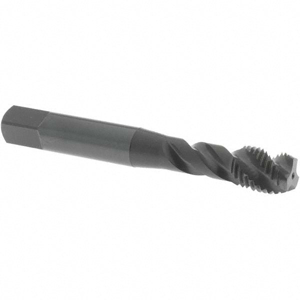OSG 1745701 Spiral Flute Tap: M10x1.25 Metric Fine, 3 Flutes, Modified Bottoming, Vanadium High Speed Steel, Oxide Coated