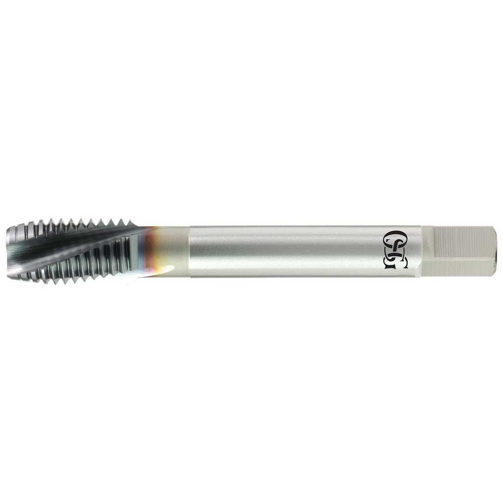 OSG 1316300508 Spiral Flute Tap: M6x1.00 Metric Coarse, 3 Flutes, Plug, Cobalt, Nitride Coated