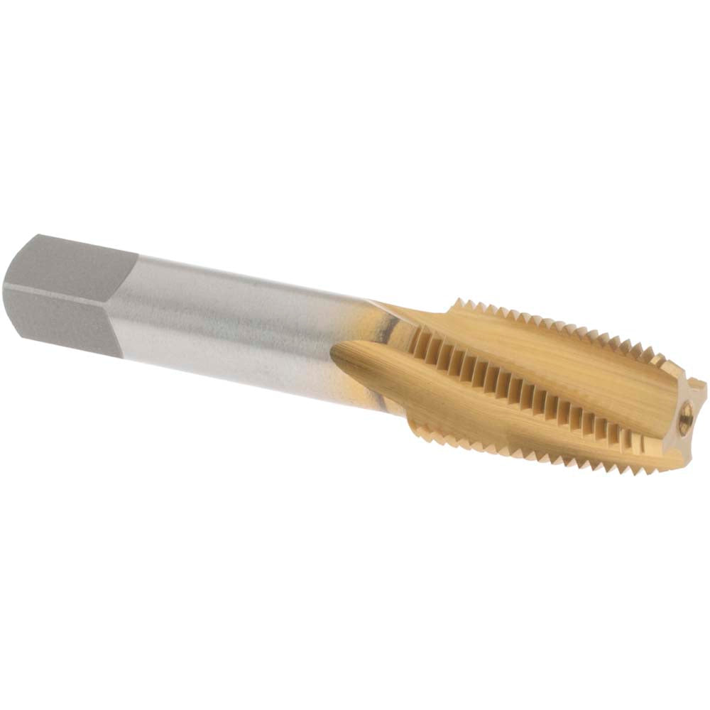 OSG 1735205 Standard Pipe Tap: 1/8-27, NPT, 4 Flutes, Vanadium High Speed Steel, TiN Finish