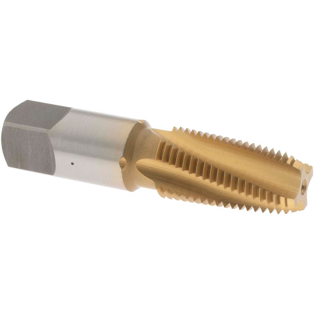 OSG 1735305 Standard Pipe Tap: 1/4-18, NPT, 4 Flutes, Vanadium High Speed Steel, TiN Finish