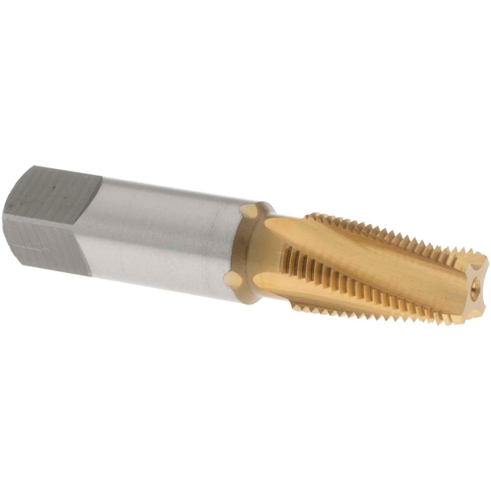 OSG 1735105 Standard Pipe Tap: 1/8-27, NPT, 4 Flutes, Vanadium High Speed Steel, TiN Finish