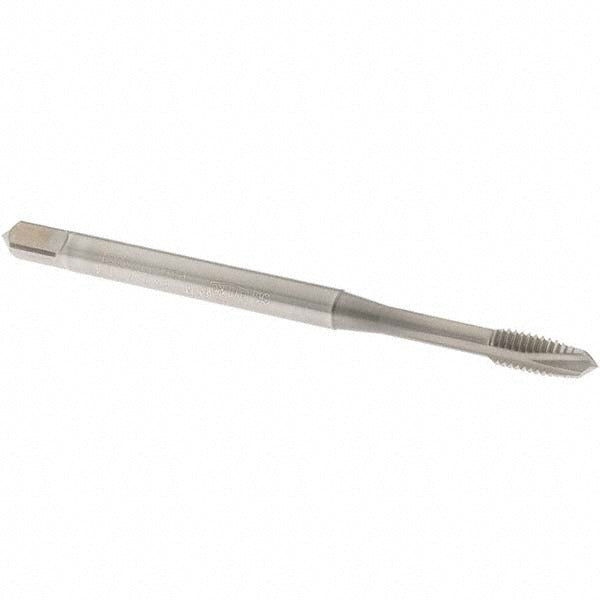 OSG 1111600303 Spiral Point Tap: M4x0.7 Metric, 3 Flutes, Plug Chamfer, 6H Class of Fit, HSS-E Vanadium, Nitride Coated