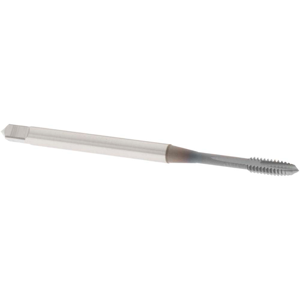 OSG 1101700108 Spiral Point Tap: #4-40 UNC, 2 Flutes, Plug Chamfer, 2B Class of Fit, HSS-E Vanadium, V Coated