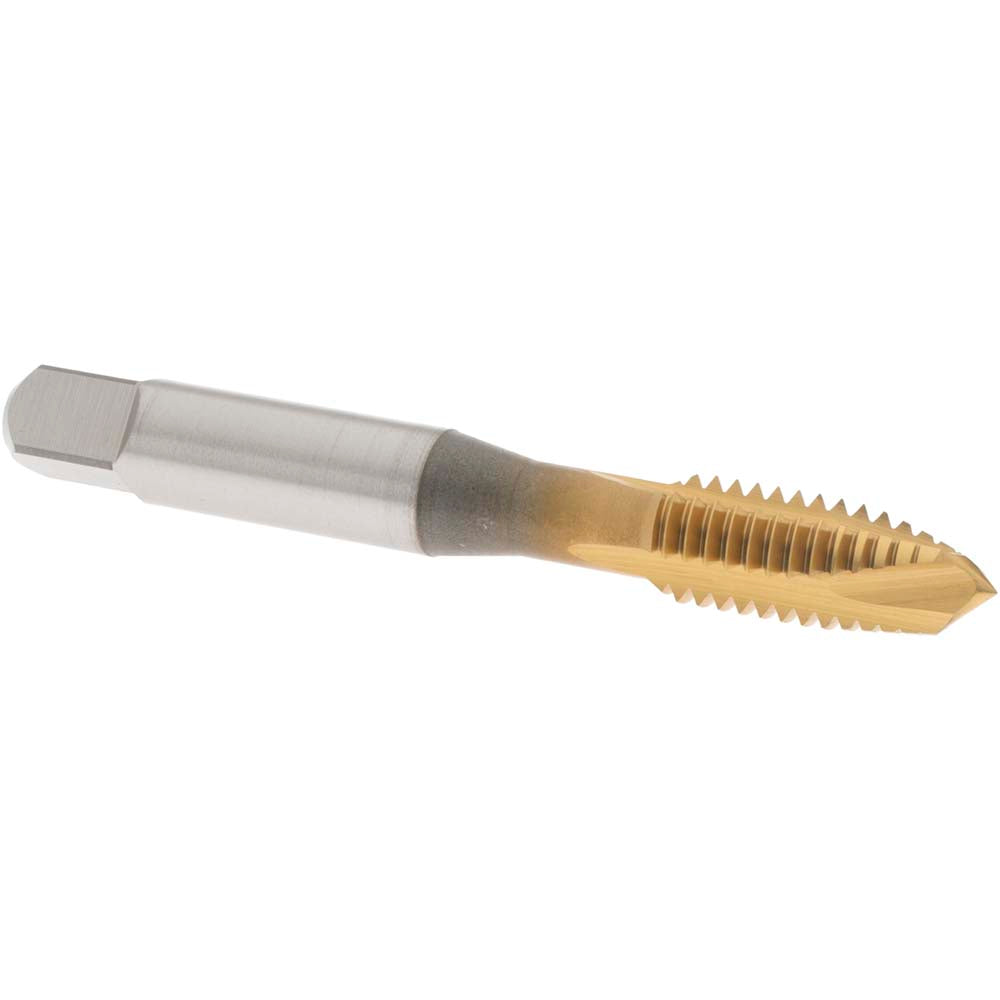 OSG 1731005 Spiral Point Tap: 3/8-16 UNC, 3 Flutes, Plug, 3B Class of Fit, Vanadium High Speed Steel, TiN Coated
