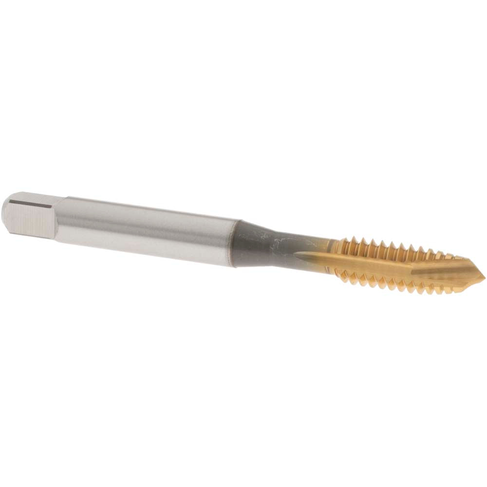 OSG 1730605 Spiral Point Tap: 1/4-20 UNC, 3 Flutes, Plug, 3B Class of Fit, Vanadium High Speed Steel, TiN Coated