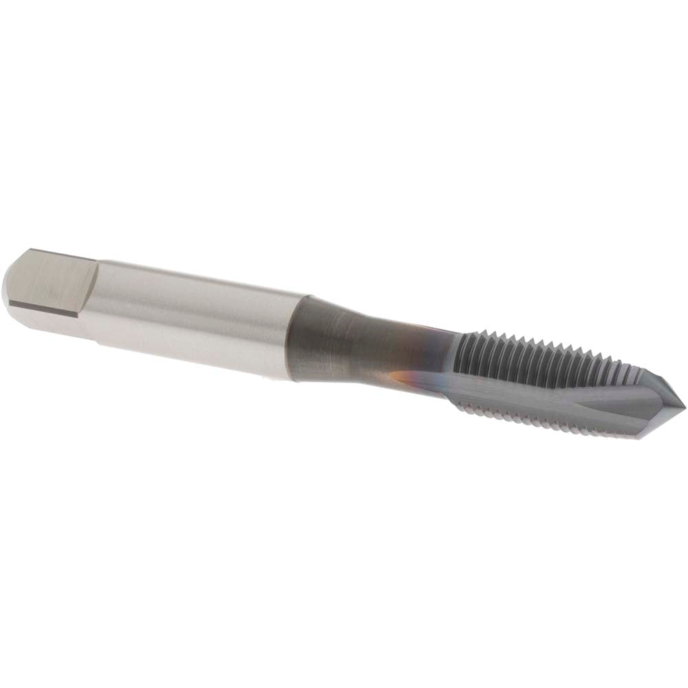 OSG 1708108 Spiral Point Tap: 3/8-24 UNF, 3 Flutes, Plug, 3B Class of Fit, Powdered Metal, TiCN Coated