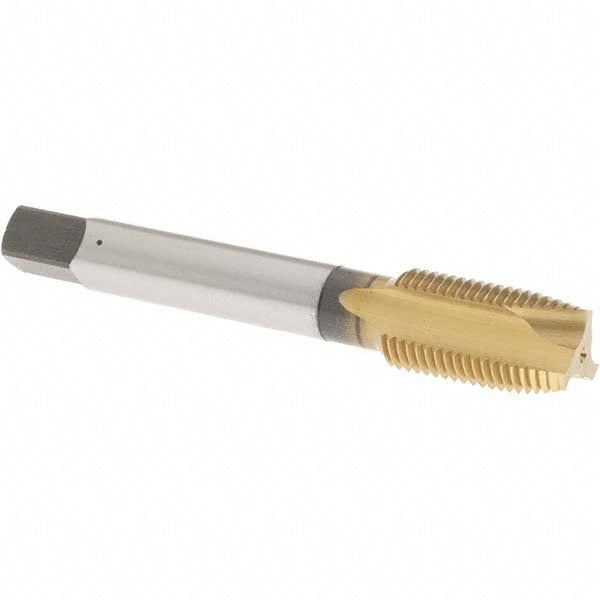 OSG 1725105 Spiral Point Tap: 9/16-18 UNF, 3 Flutes, Plug, 3B Class of Fit, Vanadium High Speed Steel, TiN Coated