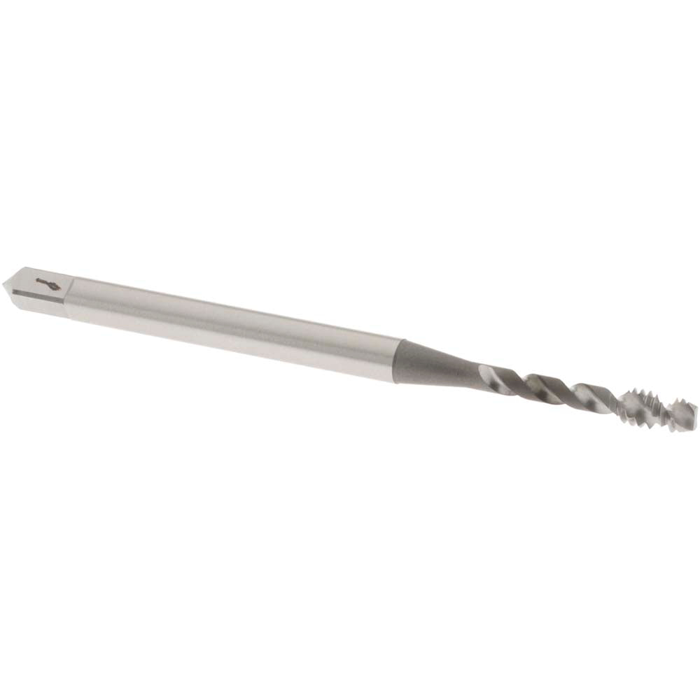 OSG 1301900203 Spiral Flute Tap: #4-40, UNC, 2 Flute, Modified Bottoming Chamfer, 2B Class of Fit, Vanadium High-Speed Steel, Nitride Finish