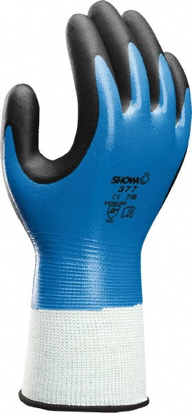 SHOWA 377XL-09 Work Gloves: SHOWA 377, Size X-Large, Nitrile-Coated Nylon & Polyester, General Purpose