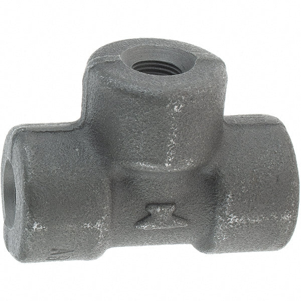Anvil 361119001 Black Tee: 1/8", Threaded