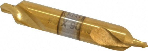 Keo 906-000-134 Combination Drill & Countersink: #5, 7/16" Body Dia, 118 deg, High-Speed Steel