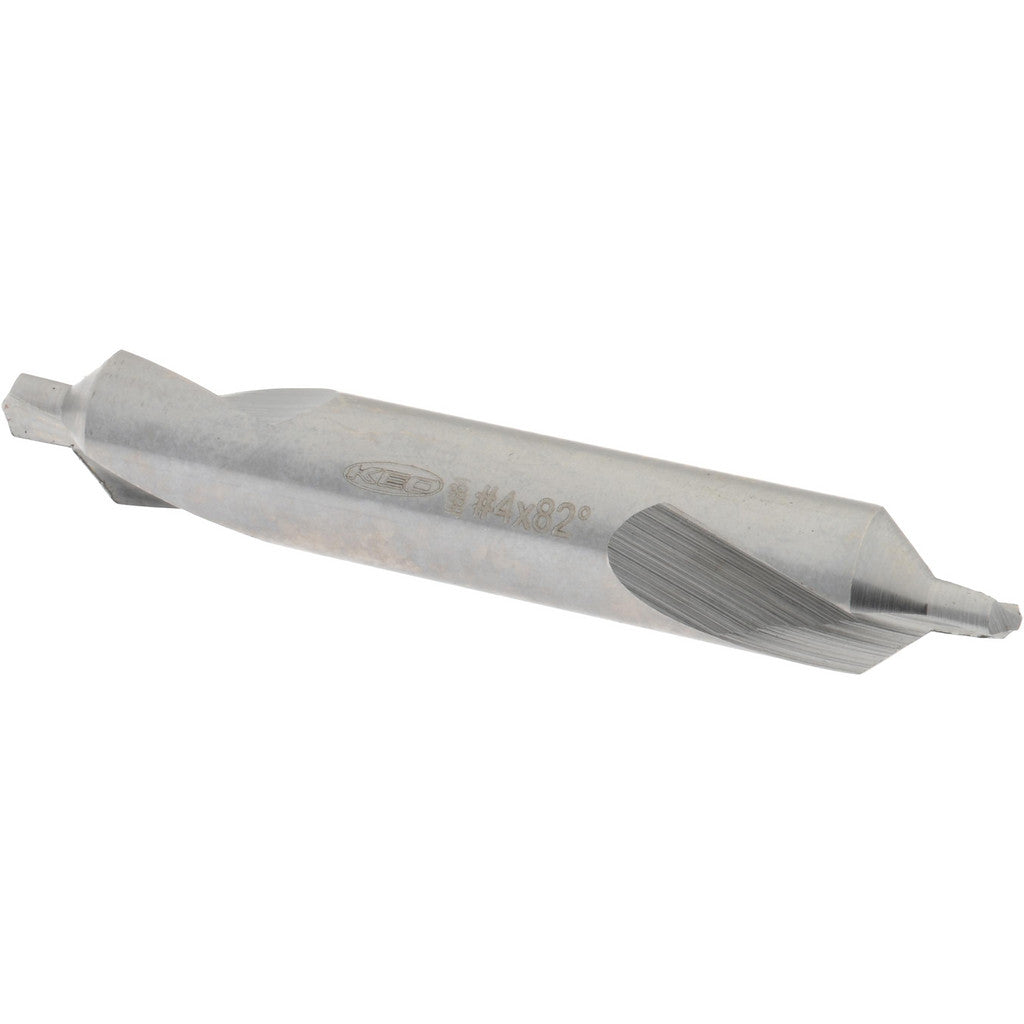 Keo 906-000-116 Combination Drill & Countersink: #4, 5/16" Body Dia, 118 deg, High-Speed Steel