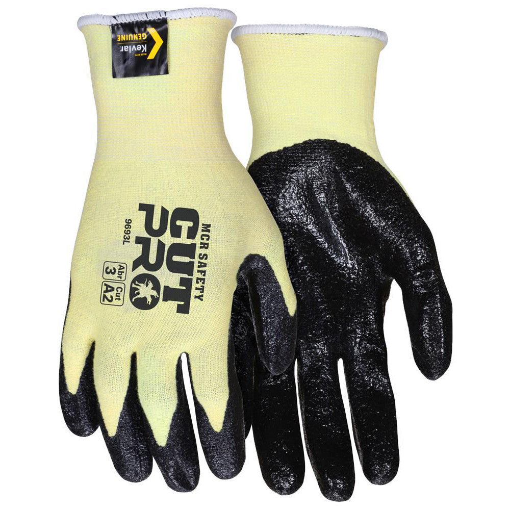 MCR Safety 9693XL Cut, Puncture & Abrasion-Resistant Gloves: UltraTech 9693, Cut A2, Puncture 2, Abrasion 3, 15 ga, Size X-Large