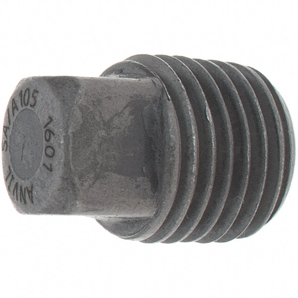 Anvil 361300403 Black Square Plug: 1/4", Threaded