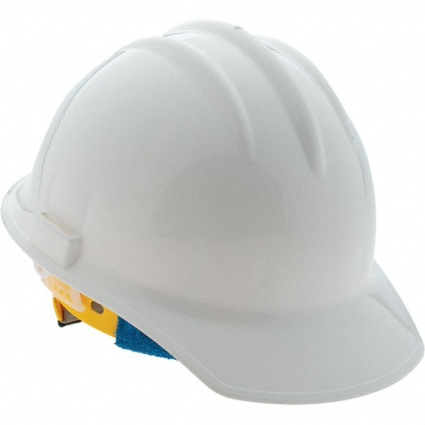 BULLARD 30WHR Hard Hat: Slotted Cap, Type 1, Class E, 6-Point Suspension