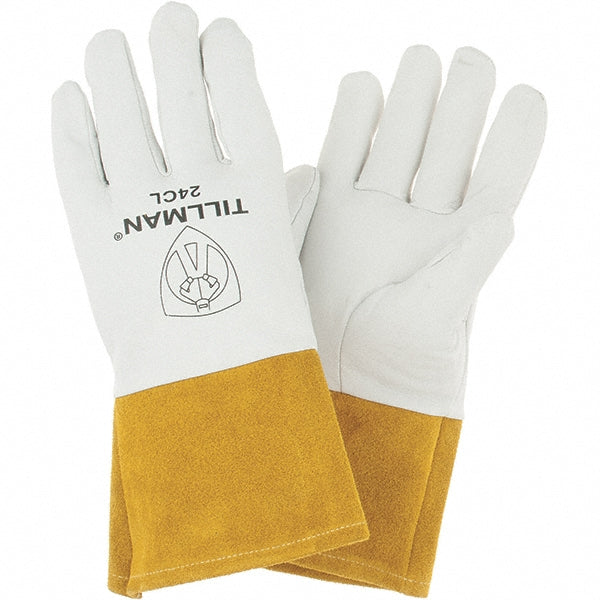 TILLMAN 24CL Welding Gloves: Size Large, Leather & Synthetic Leather, Pair