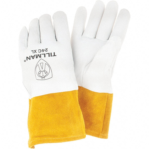 TILLMAN 24CXL Welding Gloves: Size X-Large, Leather & Synthetic Leather, Pair