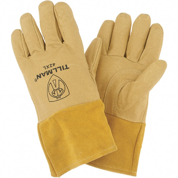 TILLMAN 42XL Welding Gloves: Size X-Large, Leather & Synthetic Leather, Pair