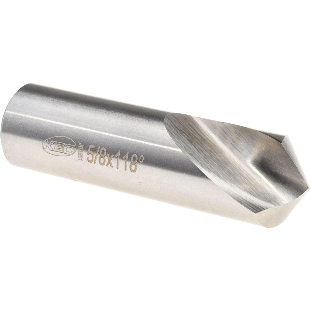 Keo 955-000-043 Spotting Drill: 5/8" Dia, 118 deg, 2-1/4" OAL, High-Speed Steel