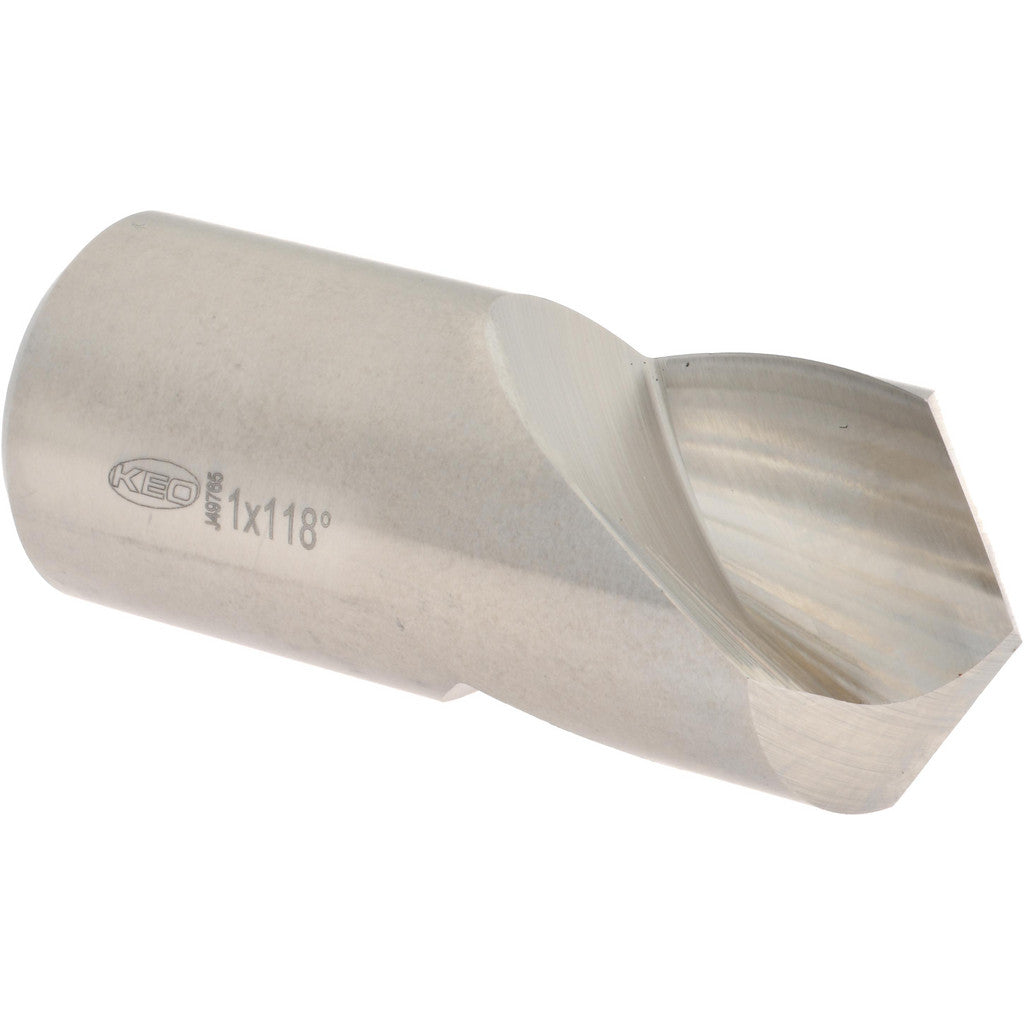 Keo 955-000-067 Spotting Drill: 1" Dia, 118 deg, 2-1/2" OAL, High-Speed Steel