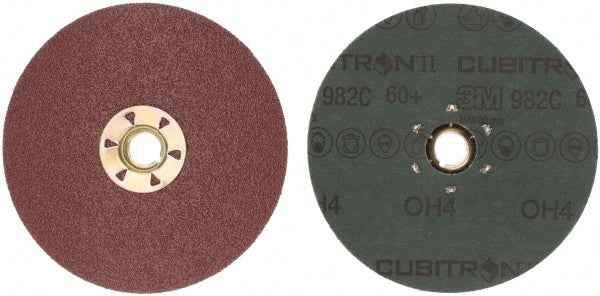 3M 7000119204 Fiber Disc: 5" Disc Dia, 5/8-11 Hole, Quick Change TN, 60 Grit, Premium Ceramic Alumina (Pack of 25)
