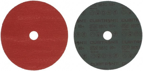 3M 7000148158 Fiber Disc: 7" Disc Dia, 7/8" Hole, Arbor Hole, 60 Grit, Premium Ceramic Alumina (Pack of 25)