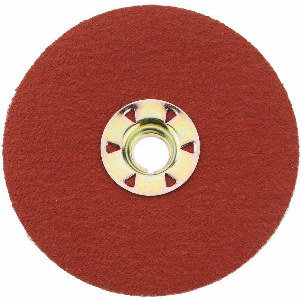3M 7010362281 Fiber Disc: 4-1/2" Disc Dia, 5/8-11 Hole, Quick Change TN, 80 Grit, Premium Ceramic Alumina (Pack of 25)
