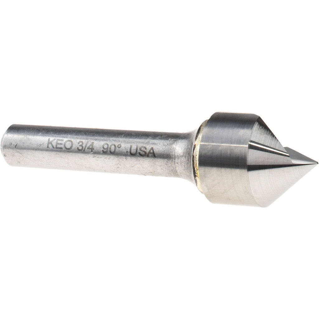 Keo 919-000-961 Countersink: 3/4" Head Dia, 90.00 deg Included Angle, 1 Flute, Solid Carbide, Right Hand Cut