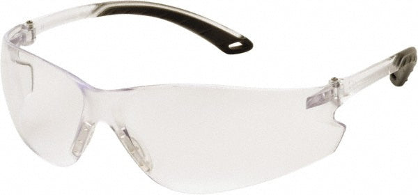 PYRAMEX S5810S Safety Glass: Scratch-Resistant, Polycarbonate, Clear Lenses, Frameless, UV Protection