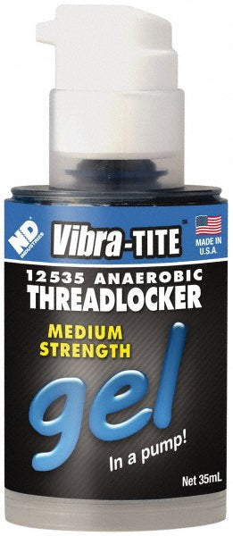 Vibra-Tite 12535 Threadlocker: Blue, Gel 35 mL, Bottle