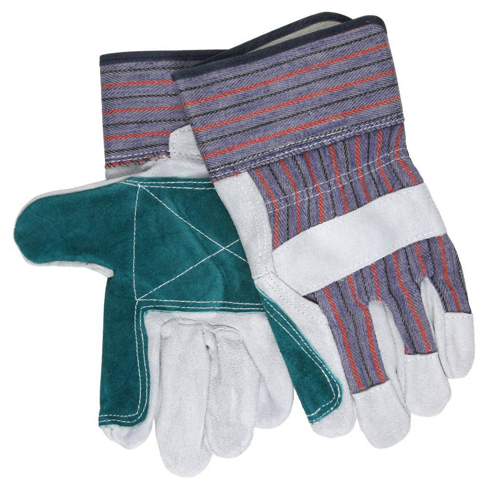 MCR Safety Work Gloves: Memphis 1311, Size Large, Cowhide Leather Lined, Cowhide Leather, General Purpose