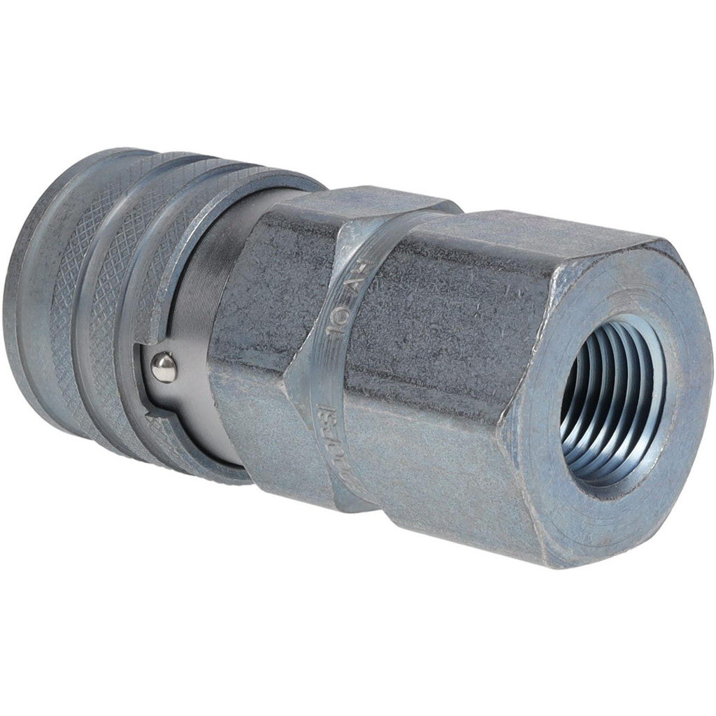 Parker FEM-501-8FP Hydraulic Hose No Lock Female Pipe Thread Coupler: 1/2" Hose Size, 1/2-14, 3625 psi
