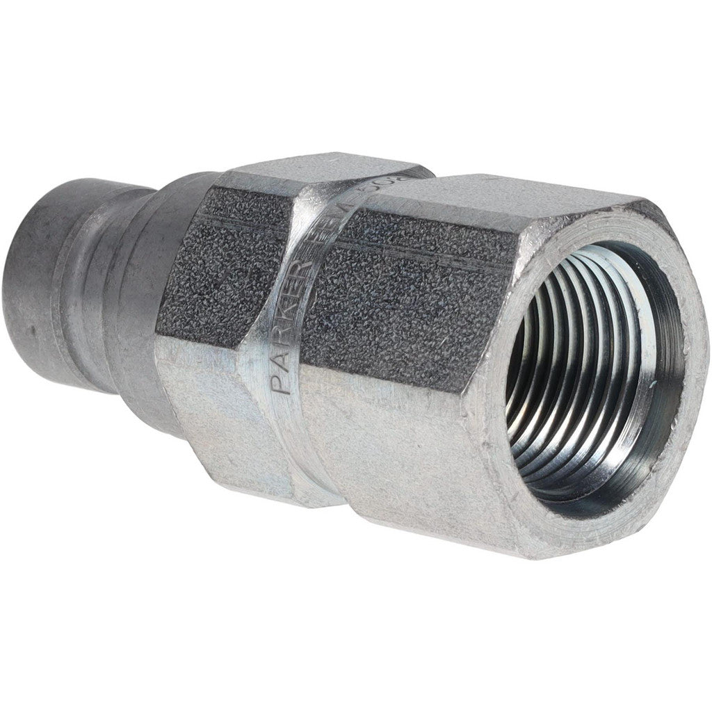 Parker FEM-502-12FO Hydraulic Hose Female Straight Thread Nipple: 1/2" Hose Size, 1-1/16-12, 3625 psi