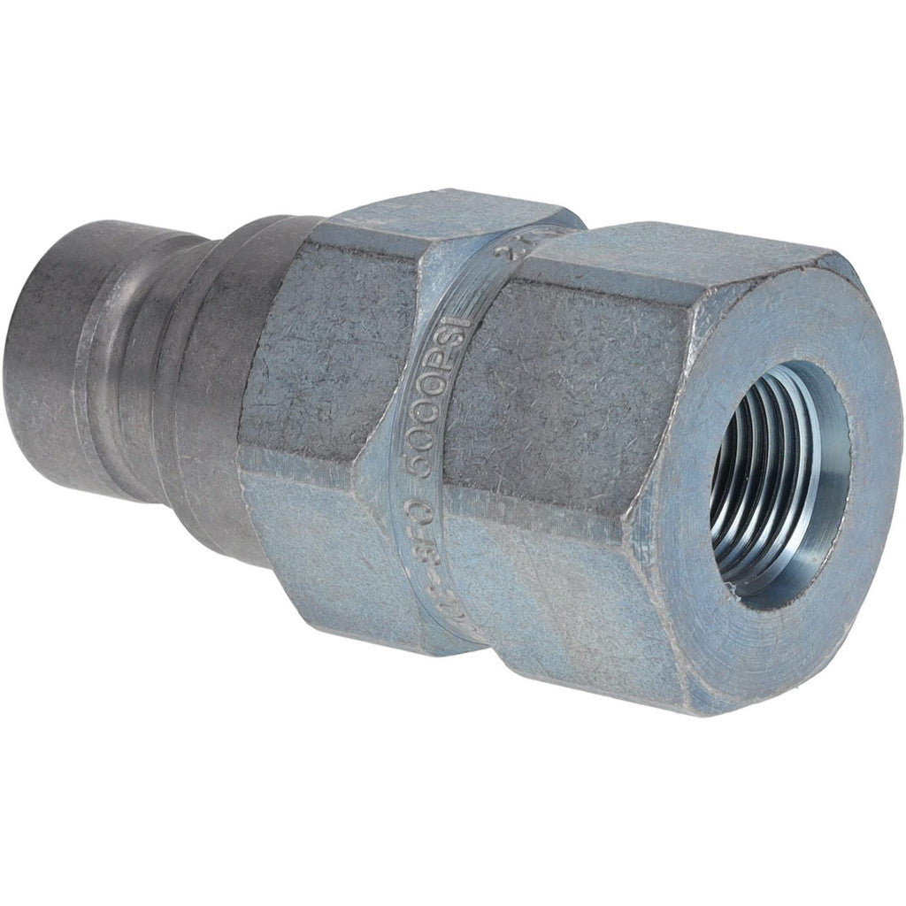 Parker FEM-502-8FO Hydraulic Hose Female Straight Thread Nipple: 1/2" Hose Size, 3/4-16, 5000 psi