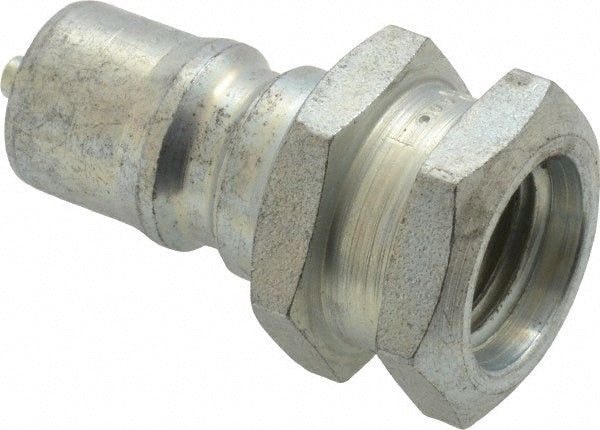 Parker H2-63-T6 Hydraulic Hose Female Straight Thread Nipple: 1/4" Hose Size, 9/16-18, 5000 psi