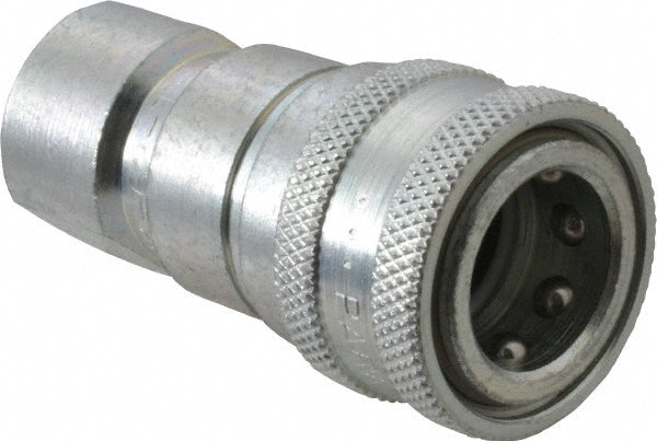 Parker H3-62-T8 Hydraulic Hose Female Straight Thread Coupler: 3/8" Hose Size, 3/4-16, 4000 psi