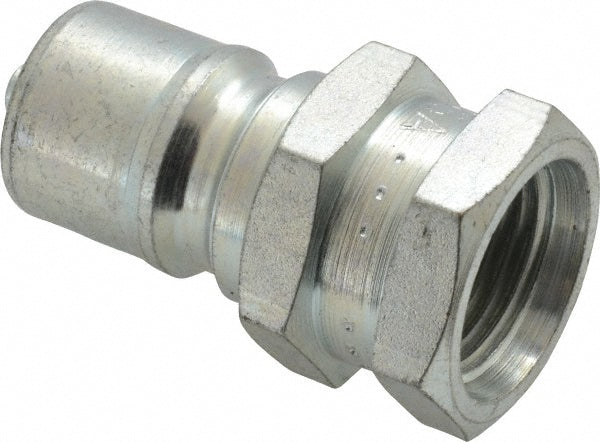 Parker H3-63-T8 Hydraulic Hose Female Straight Thread Nipple: 3/8" Hose Size, 3/4-16, 4000 psi