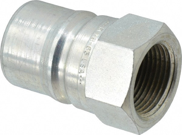 Parker H8-63 Hydraulic Hose Female Pipe Rigid Fitting: 1" Hose Size, 1" Thread, 2000 psi