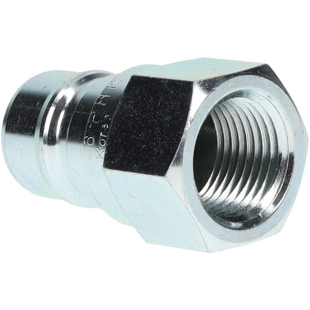 Parker 6/6/6602 Hydraulic Hose Female Pipe Rigid Fitting: 3/8" Hose Size, 3/8" Thread, 4000 psi