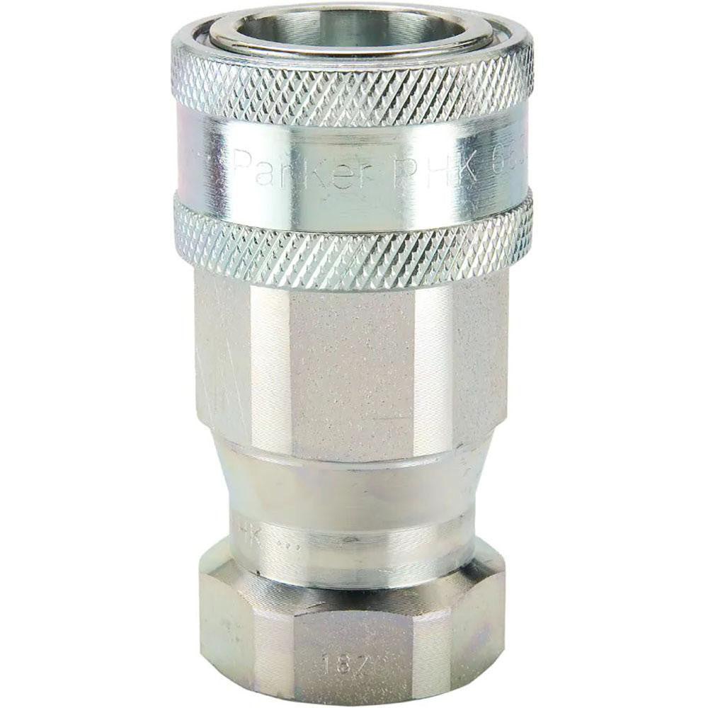 Parker 12/10/6601 Hydraulic Hose Wing Nut Coupler: 1/2" Hose Size, 1-1/16-12, 4000 psi